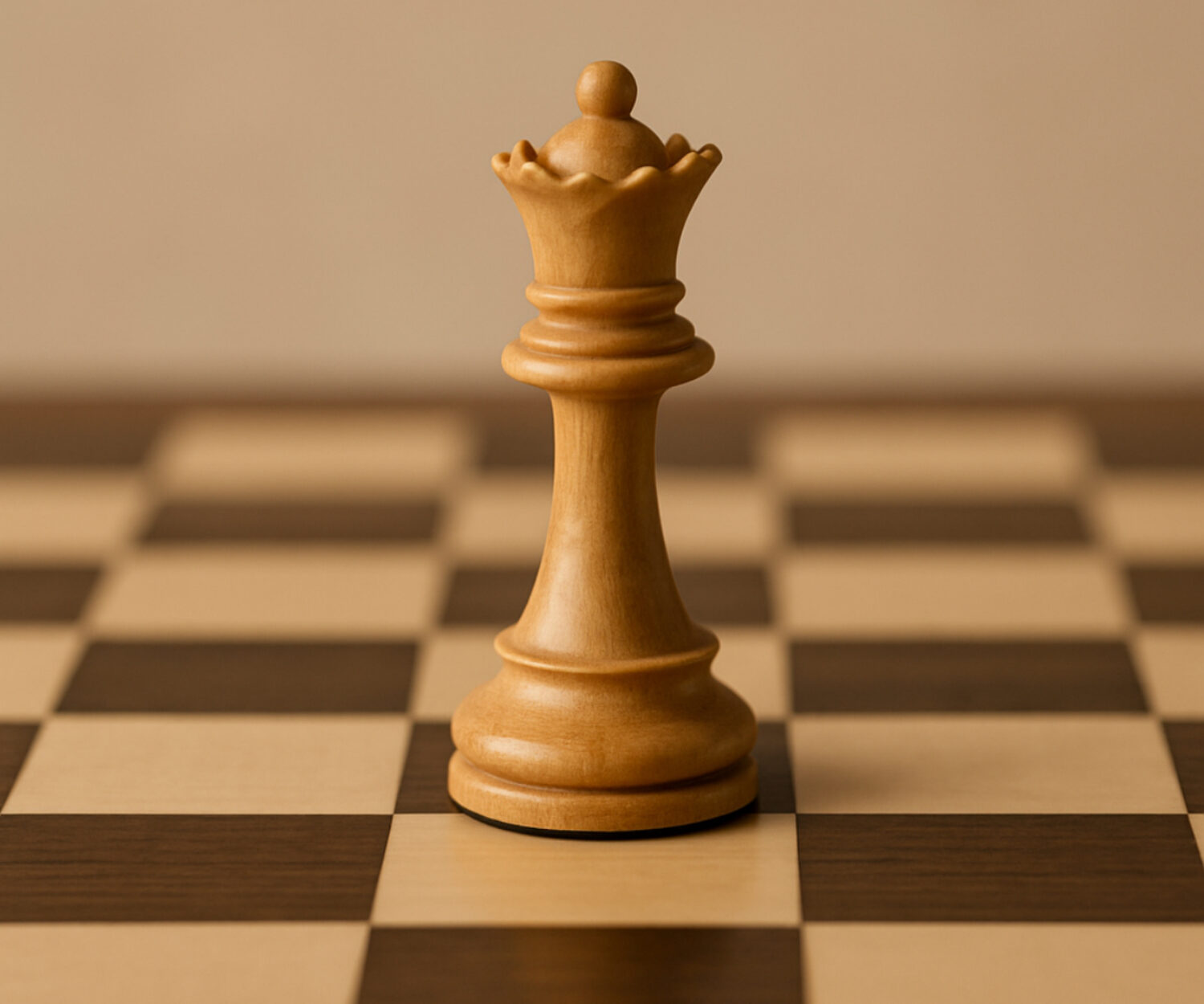 Uma peça única no tabuleiro.